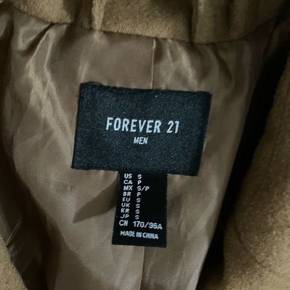 Forever 21 Brown Camel Trench Coat S - Picture 2 of 3